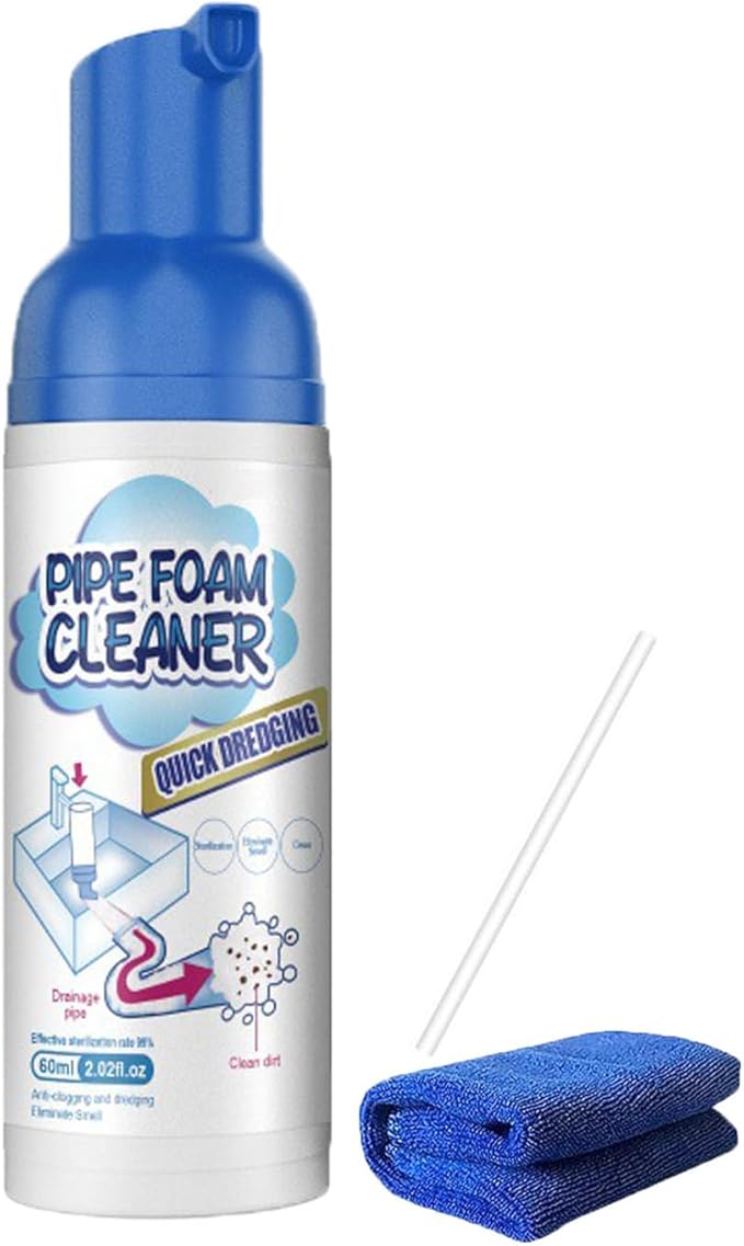 Foam Drain Cleaner, 2.02 Fl Oz Drain Cleaner, Sink DrainCleaner, Japanese Drains FoamCleaner, Bubble Cleaners Foam Spray, FoamDrainCleaners for Bathroom Sink (1pcs)