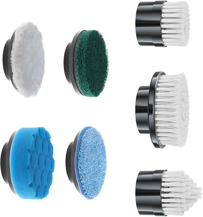 Electric Spin Scrubber Replacement Brush Heads, 7 Pcs Set Suitable for Cordless Power Scrubber, for Bathroom, Kitchen,