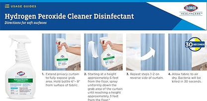 Clorox Healthcare Hydrogen Peroxide Cleaner Disinfectant, Bleach Free, 32 Fluid Ounces (Package May Vary)