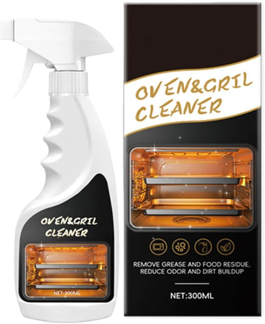 Baking Oven Cleaning Spray, With Powerful Stain Removal, 300ml, Kitchen Degreaser Spray, Microwave Grease Remover, Heavy-Duty Oven Cleaner, For Homeowners Families Renters Microwave Grill Stove