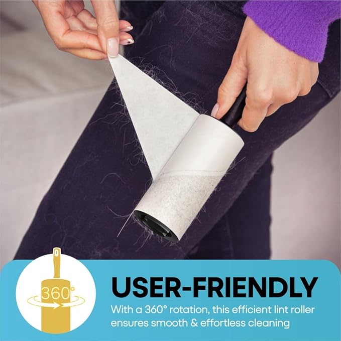 Dog Hair Lint Roller for Pet Fur Removal from Dogs Reusable Grooming Roller Removes Loose Hair Without Mess from Couch Clothes Furniture Easy to Use Pet Hair Remover 6 Pack