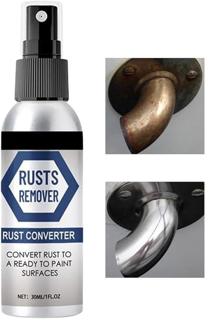 Quick Drying Rust Stain Remover - Metal Rust Remover, Effortless Metal Restoration | Excellent Tarnish Cleaner Spray, 30ml Seamless Kitchen Rust Converter for Utensils, Auto Parts, Tools
