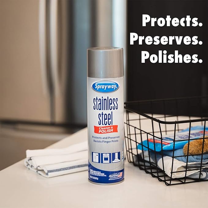 Sprayway SW148R Water-Based Stainless Steel Cleaner, 15 oz. (Pack of 2)