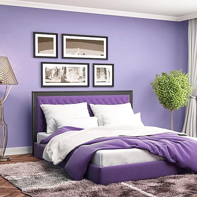 HeloHo 118"X15.7" Purple Wallpaper Solid Color Peel and Stick Wallpaper Purple Contact Paper for Bedroom Self-Adhesive Removable Renter Friendly Wall Paper for Wall Furniture Cabinet Covering Vinyl
