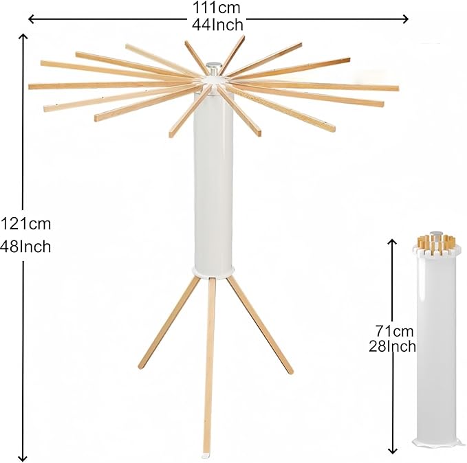 Tripod Clothes Drying Rack, Garment Rack Portable and Foldable Space Saving Laundry Drying Rack - Drying Rack Clothing Floor Folding Balcony Bedroom Household