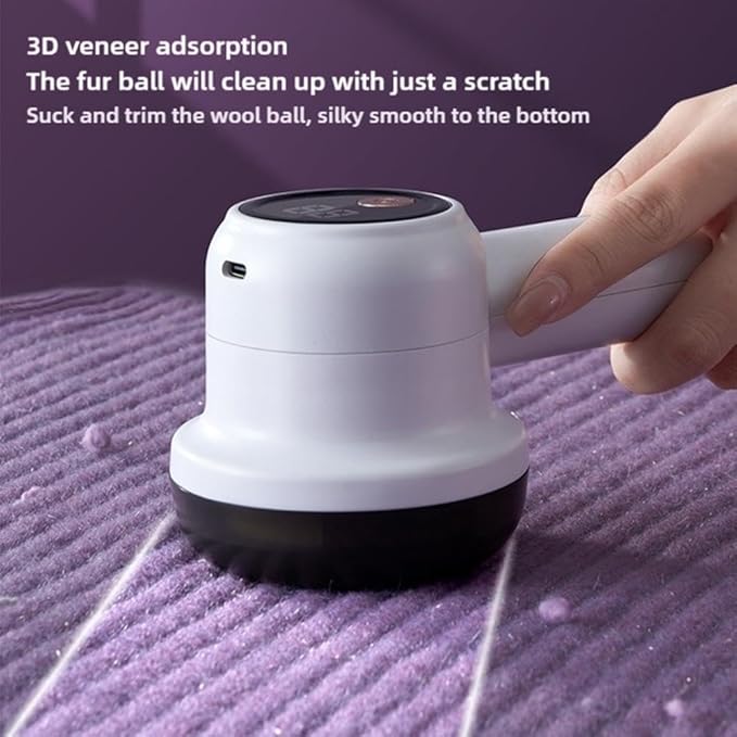 Fabric Shaver, USB Rechargeable Electric Lint Shaver with LCD Display,Portable Fabric Pilling Remover, Lint Sweater Shaver, Uickly and Effectively Lint Remover for Clothes, Clothing