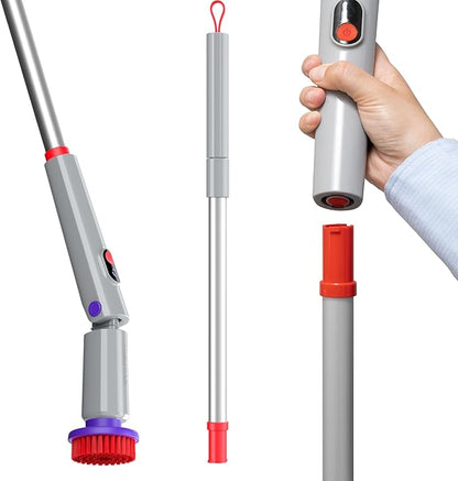 Synoshi PRO Electric Spin Scrubber Extension Handle, Electric Bathroom Scrubber for Cleaning Extension Handle. Extends up to 29.5 Inch (75 cm)