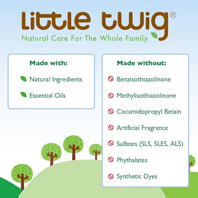 Little Twig Plant Based Concentrated Multi-Surface and Floor Cleaner with Eco-Friendly Ingredients & No Toxic Residue, Child & Pet Safe, Unscented, 32 Fluid Oz (LTWG-FCFF32-06) (Pack of 2)