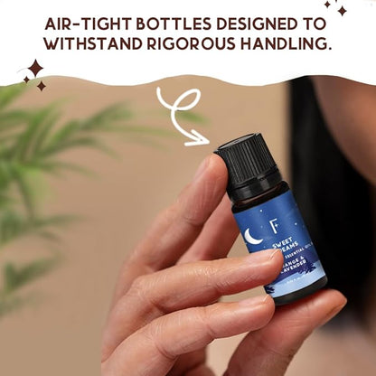 Folkulture Essential Oils - Set of 5 (0.34 fl oz x 5) |Sleep Essential Oils for Diffusers for Home, Aromatherapy, Relaxation | Lavender, Rosemary, Vanilla, Eucalyptus, Scents for Sweet Dream- Sleep