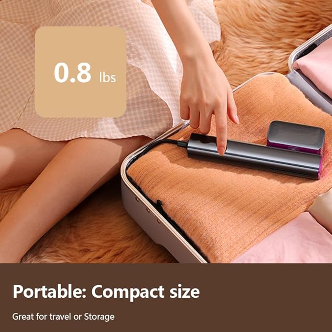 Nesugar Steamer for Clothes Steamer, Fashion Portable Handheld Garment Steamer, 0.8lbs Lightly, 15s Fast Heat-up, 10 Minutes of Continuous Steam, Light Mini Steam Iron for travel and home(100-120V)