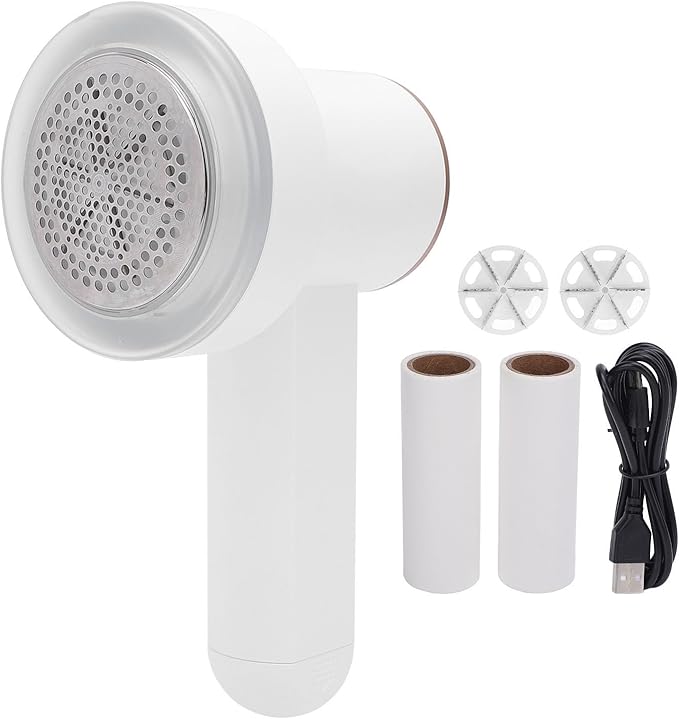AMONIDA Fabric Shaver, Electric Lint Remover for Clothing Sweater Couch Furniture, with Adjustable Trimmer & Rechargeable Li Ion Battery, Fabric Maintenance Tool, Ideal for Home &