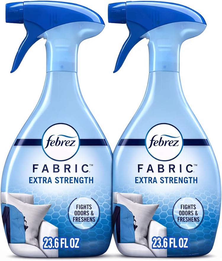 Febree-Air Freshener, Odor-Fighting Fabric Refresher, Couch Cleaner, Linen Spray, Multi-Use, Extra Strength Scent, 23.6 FL OZ value (2pack)