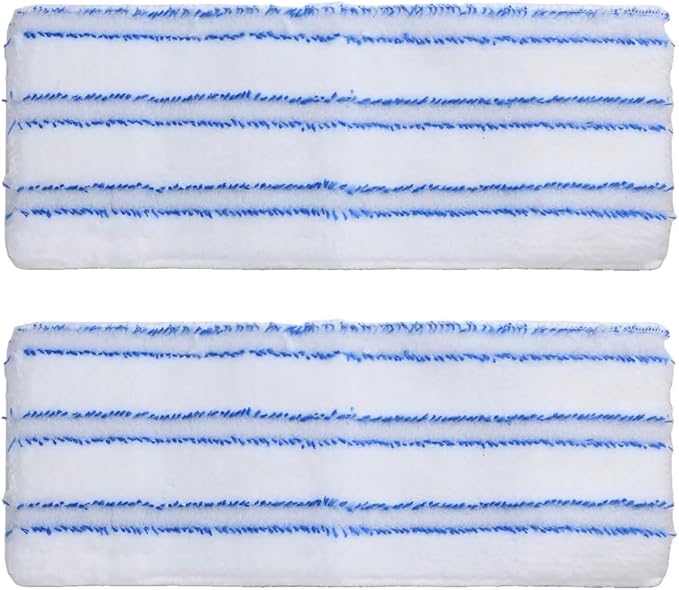 Washable Mop Cloths Compatible With Vaporflexi Brush For Eco Pro 3.0, 2 Pack, High-Absorption Reusable Cleaning Pads For Hard Floor Daily Wet Mopping