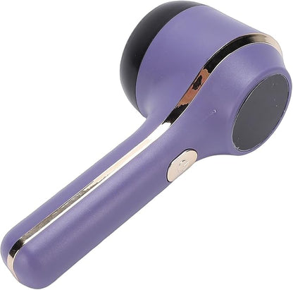 Sorandy Fabric Shaver, Electric Lint Remover Rechargeable with 3 Speeds, Digital Display 6 Leaf Blades Portable Sweater Defuzzer, Ideal for Clothes, Furniture, Sweater & Blanket (Purple)