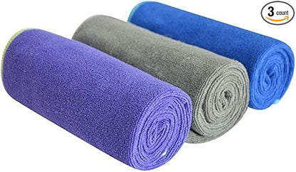 SINLAND Microfiber Gym Towels Super Absorbent Compact Travel Workout Towel Quick Dry Camping Sweat Towel for Sports Beach Swimming Backpacking Hiking and Yoga Men Women 16 Inch X 32 Inch
