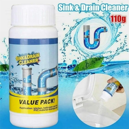 Sink and Drain Cleaner, 2026 New Sink and Drains Cleaner, Multi-functional Sink and Drain Cleaner Powder Cleaning, Drains Foam Cleaner, Powerful Pipe Dredging Agent for Kitchen Toilet ﻿ (1)