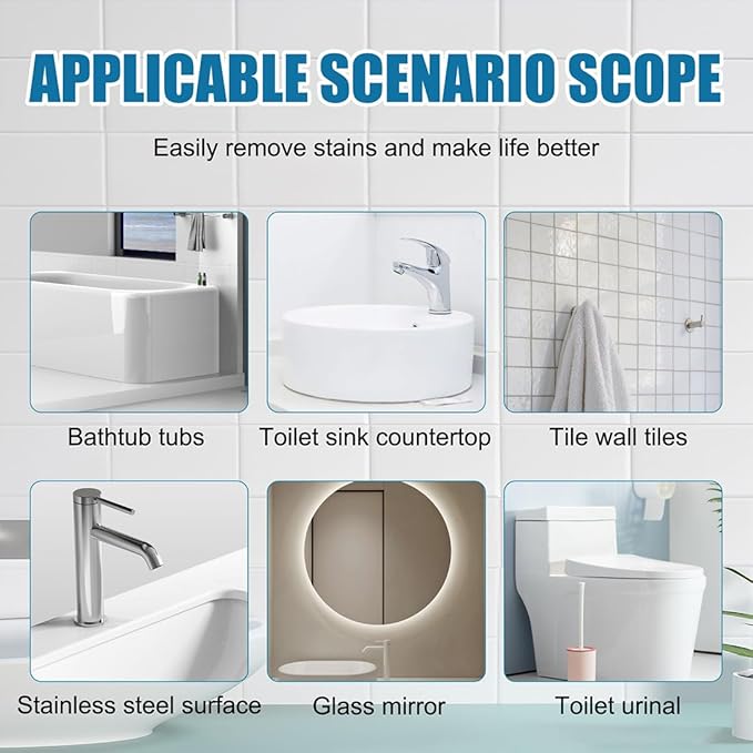 Tile Grout Cleaner Sprayer, Jue Fish Tiles Cleane, Floor Tile Descaling and Cleaning Artifact for Tile, Grout, Sink, Toilet Seats, Bathtubs (2Pcs)
