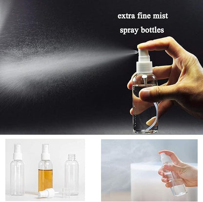 ZEJIA 9 Pack Small Spray Bottle, 2.7oz/80ml Travel Spray Bottle, Empty Fine Mist Spray Bottles, Refillable Mini Spray Bottles with Labels