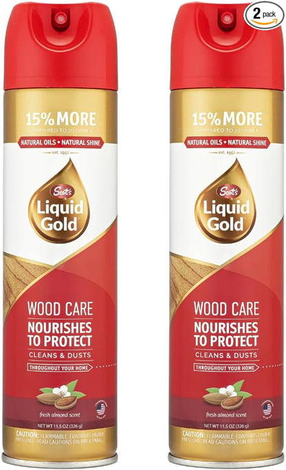Scott's Liquid Gold Wood Cleaner and Polish, 11.5 oz, Two Pack
