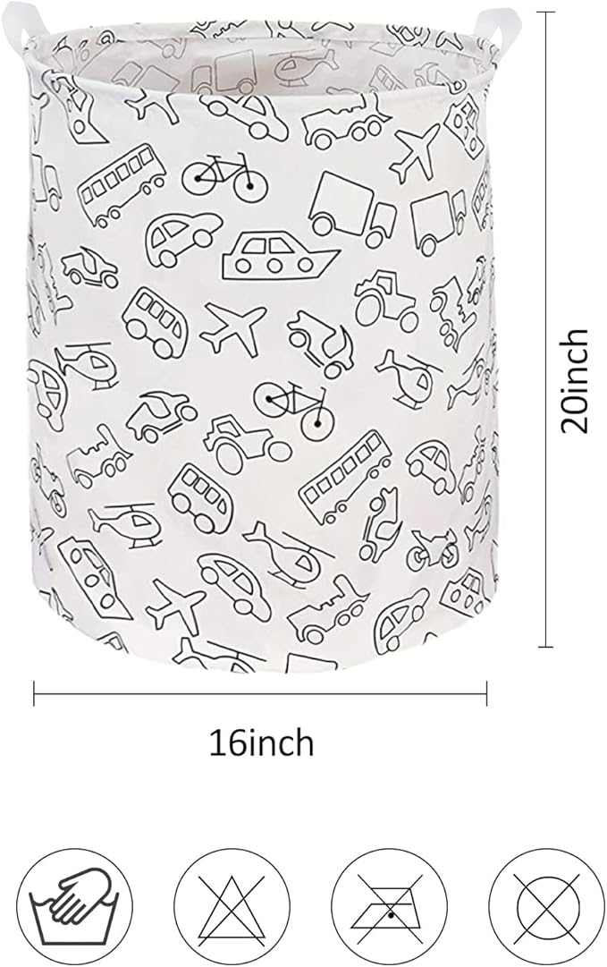 Collapsible Laundry Basket in Bedroom Waterproof Laundry Hamper in Bathroom Large Laundry Bag in College Dormitory Cloakroom Livingroom Nursery Organizer Toy Bin