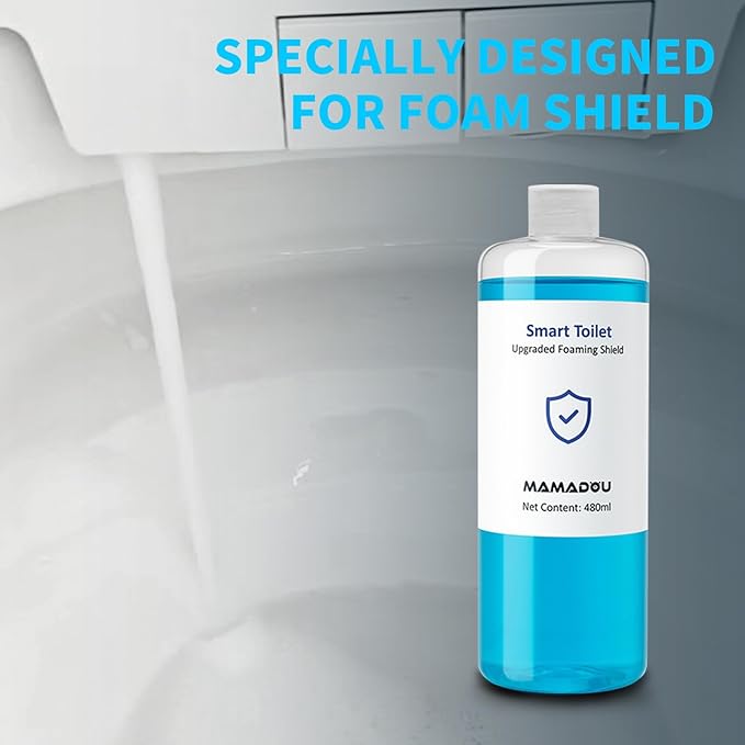 MAMADOU Smart Toilet Foaming Shield 480ml 4Pack For Toilet Bowl Cleaner Liquid Splash Control Deodorizing Foam Agent Stain-Resistant Easy Cleaning For Fresh Bathroom