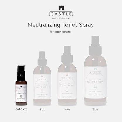 Toilet Spray For Poop 0.45oz (2 Pack) Fresh Lavender - Travel Bathroom Spray Odor Eliminator Natural Bathroom Odor Eliminator Portable Toilet Deodorizer Freshener Travel Size Air Freshener For Home