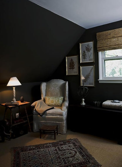 Safiyya 393"x17.7" Black Peel and Stick Wallpaper Decorative Self-Adhesive Black Contact Paper Waterproof Removable Wallpaper for Wall and Furniture Covering Vinyl Rolls
