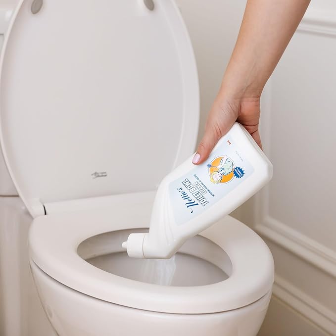 Nellie's Toilet Bowl Cleaner – Gentle Plant-Based Formula – Septic-Safe and Effective Cleaning Solution with Refreshing Lemongrass Scent – Made in Canada