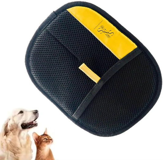 Pet Hair Removal Gloves for Dogs and Cats - Upgraded Reusable Electrostatic Grooming Glove - Easy Pet Hair Remover for Furniture - Clothing Carpet & Car Seats (1)