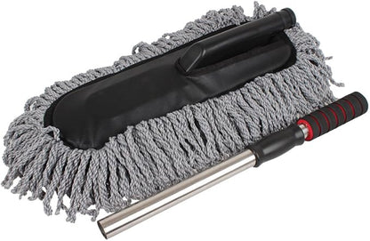 Car Duster Microfiber Duster Extendable Long Handle Microfiber Car Duster with External Scratch Free Car Interior Exterior Dusting Tools