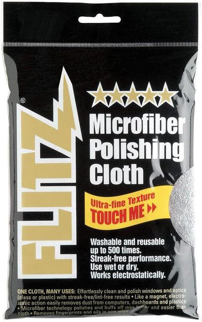 FLITZ Stainless Steel Appliance Kit - 7.6oz Liquid Polish, 16" Microfiber Cloth, 16oz Stainless Steel Chrome/Clean and Polish Protectant