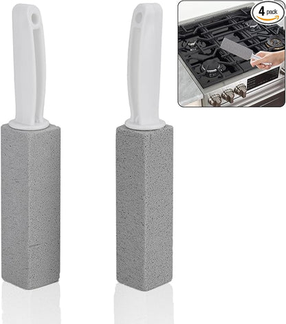 Cleaning Pumice Stone for Stove Grates - 2 Pack to Remove Water Rings and Stains