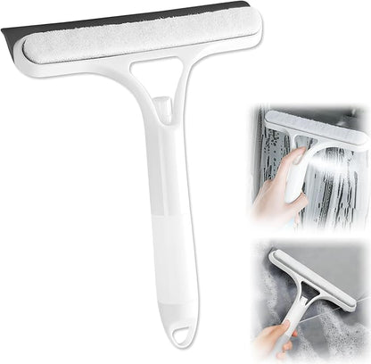 3 in 1 Window Squeegee Cleaner,3 in 1 Spray Squeegee,WindowSqueegee with Spray,Squeegee for Shower Glass,for Car, Home, Kitchen Window,All-Purpose Window Cleaner Tool (White)