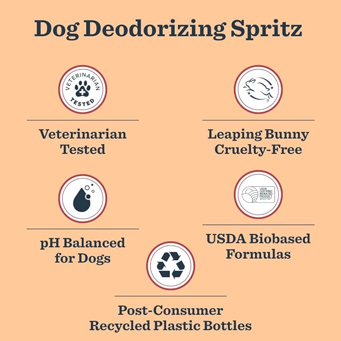 MRS. MEYER'S Clean Day Dog Deodorizing Spray, Sweet Chamomile Scent, 8oz (Pack of 3)