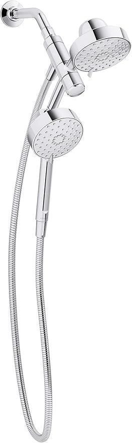 KOHLER K-23218-CP Awaken 2-in-1 Multifunction Shower Combo Kit, Durable Materials, Versatile Spray, Polished Chrome