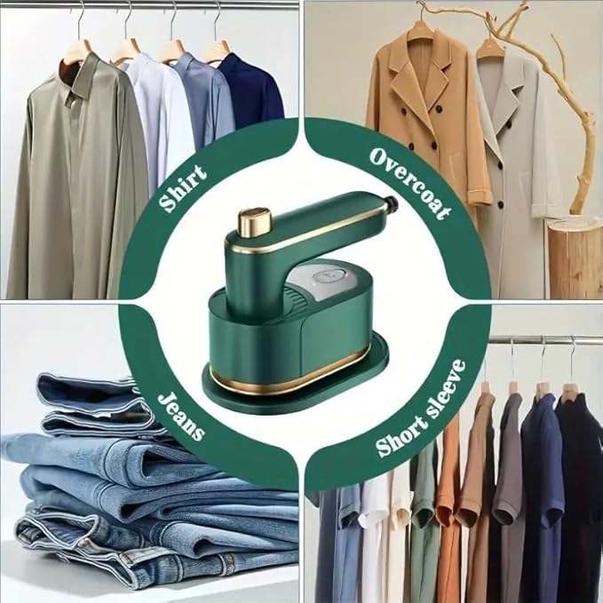 Travel Iron for clothes, Clothes Steamer Handheld for Wrinkle Removal, Small Steam Clothing Irons Foldable portable mini for College Dorm Office Home Garment