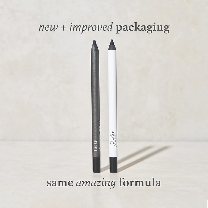 Julep When Pencil Met Gel Sharpenable Multi-Use Longwear Eyeliner Pencil - Ocean Blue & Blackest Black - Transfer-Proof - High Performance Liner Duo.