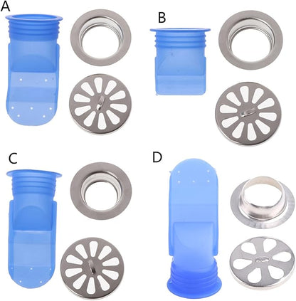 Bathroom Silicone Floor Drain Large Displacement Drain Strainers Deodorant Anti-blocking Drain Stopper