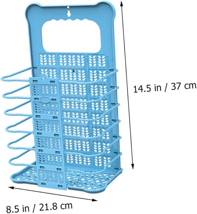 Foldable Laundry Basket with Handles Large Capacity Laundry Hamper Organizer for Dirty Clothes Wall Mountable and Portable Storage Bin for Bathroom and Small Spaces