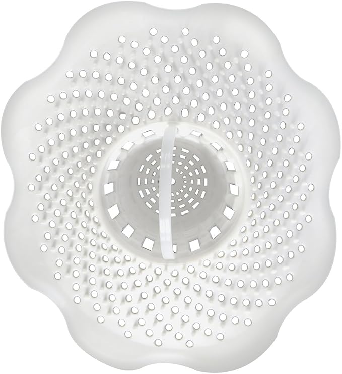 Danco 10306, Tub Protector Hair Cather and Strainer, Hair Drain Clog Prevention Drain Snake, Snare and Auger