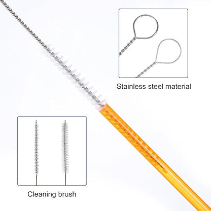 TIESOME 40" and 47" Straw Cleaner Brush, 4PCS Kegerator Feeding Tube Siphon Hose Sunroof Drain Refrigerator Drain