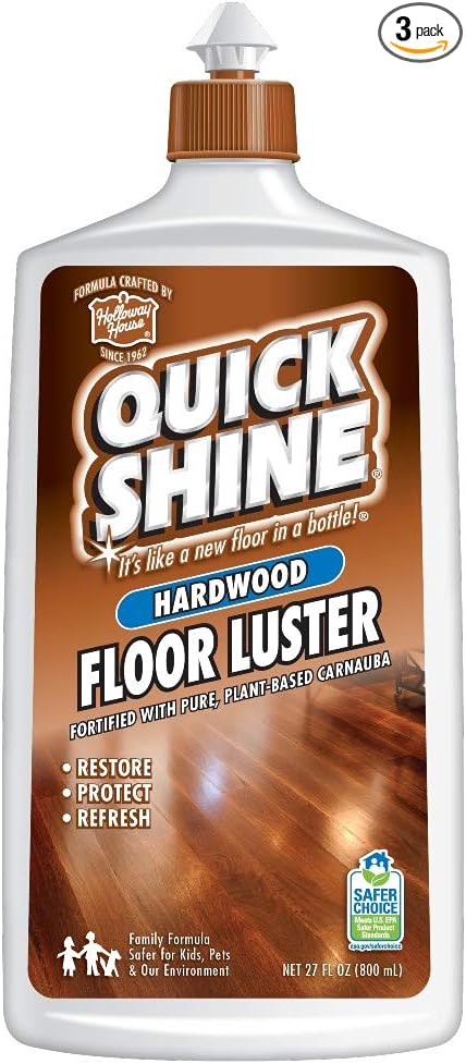 Quick Shine High Traffic Hardwood Floor Luster, 27 fl oz - 3 Pack
