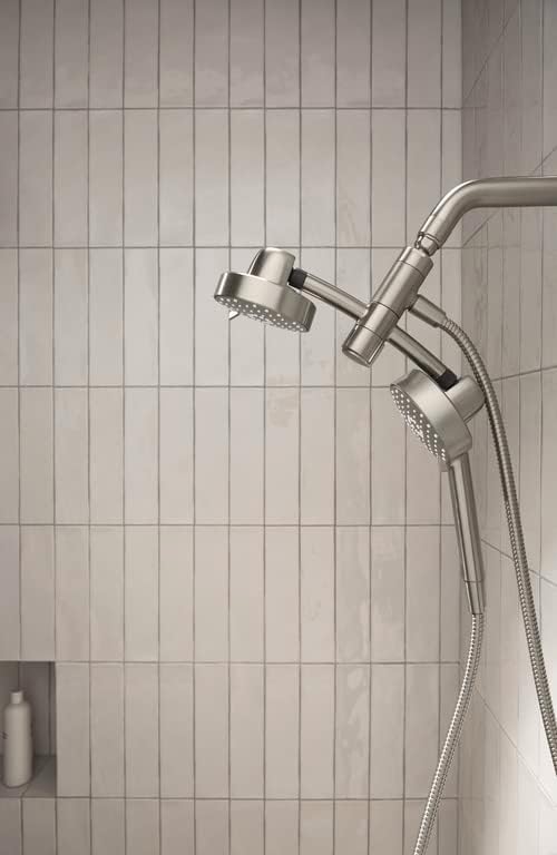 KOHLER K-23218-G-BN Awaken Shower Package, 2-in-One Combo, Multiple Spray Options, Vibrant Brushed Nickel