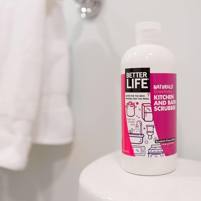 Better Life Sink Cleaner, Stainless Steel Sink Cleaner, Kitchen and Bath Scrubber, Tub and Tile scrubber, 16 Ounce, Pack of 1
