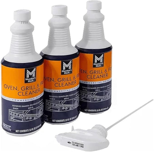 Commercial Oven, Grill & Fryer Cleaner – 32 oz (6-Pack, 192 oz Total) | Heavy-Duty Degreaser for Professional Kitchens