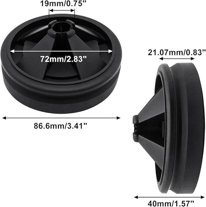 2 Packs 3 3/8" Garbage Disposal Splash Guard, Quiet Garbage Guard Disposal Drain Cover Garbage Disposal Rubber Drain Insert Collar Drain Plugs Sink Splash Guard QCB-AM Replacement (Style A)