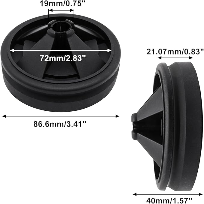 3-3/8" Garbage Disposal Splash Guard, Quiet Garbage Guard Disposal Drain Cover Garbage Disposal Rubber Drain Insert Collar Drain Plugs Sink Splash Guard QCB-AM Replacement (Style A)