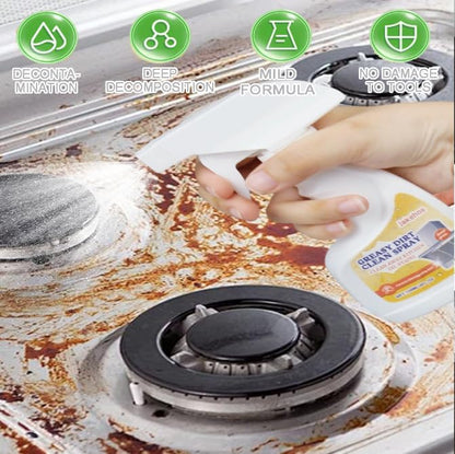 Kitchen Degreaser Spray, Heavy Duty Grease Cleaner for Stove, Oven, Range Hood & Countertops, Multi Surface All Purpose Cleaner for Cabinets, Backsplash & Appliances, Fresh Citrus Scent, 4oz