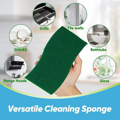 AIDEA Sponges Kitchen, XL Heavy Duty Dish Sponge, Cleaning Dish Scrubber Sponge for Home and Kitchen, Extra Large Cleaning Supplies for Pots, Pans, 12 Pack
