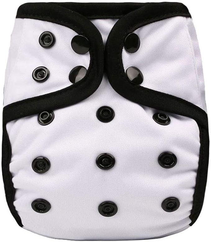OsoCozy Newborn Reusable Cloth Diaper Covers - Adjustable Snap Fit & Double Leg Gussets for Baby Boys & Girls from 6-12 Pounds. Use with Prefold, Flat or Fitted Cloth Diapers or Snap-in Inserts